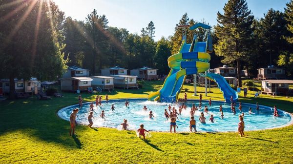 Les meilleurs campings offrant des parcs aquatiques en 2023